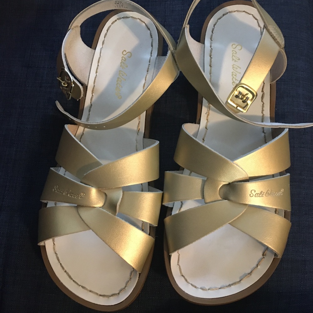 Saltwater Women’s Original Sandal SZ 11 Gold
